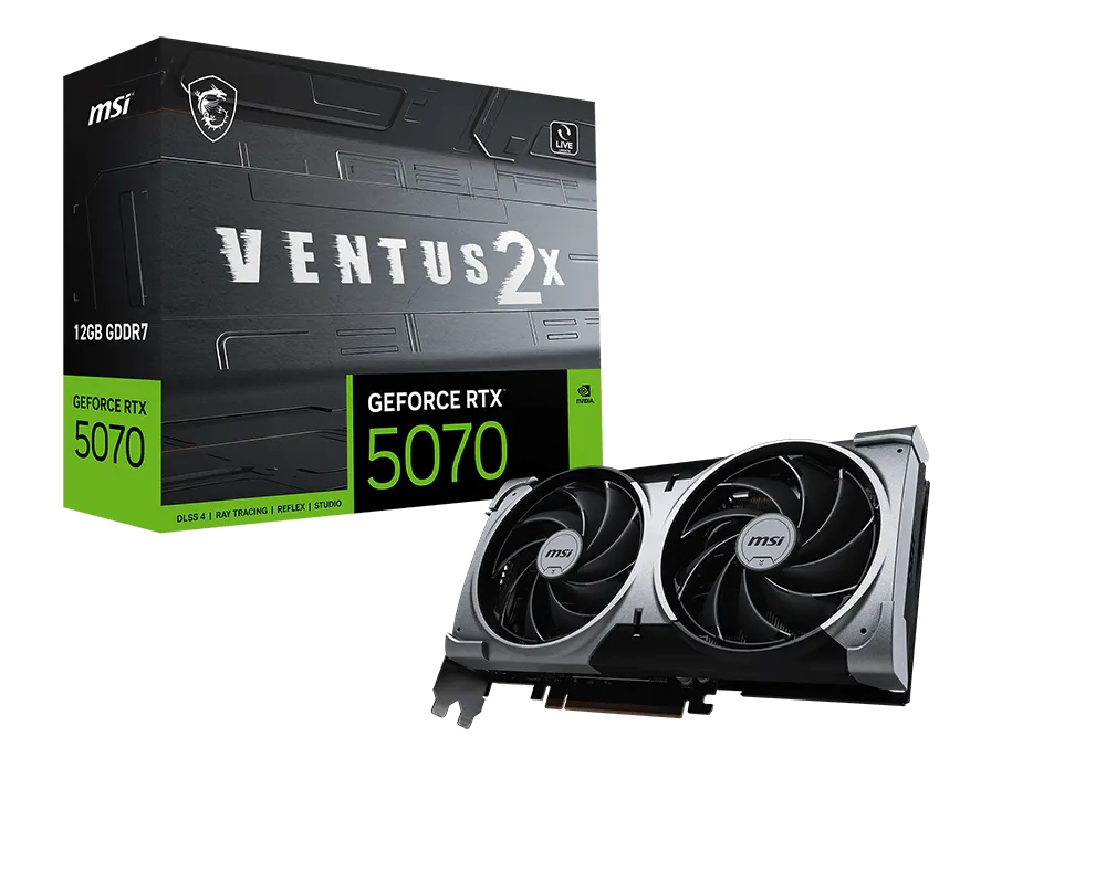 MSI GeForce RTX 5070 12G VENTUS 2X